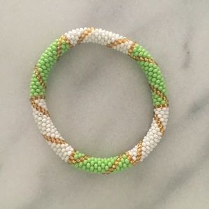 Beaded roll bracelet